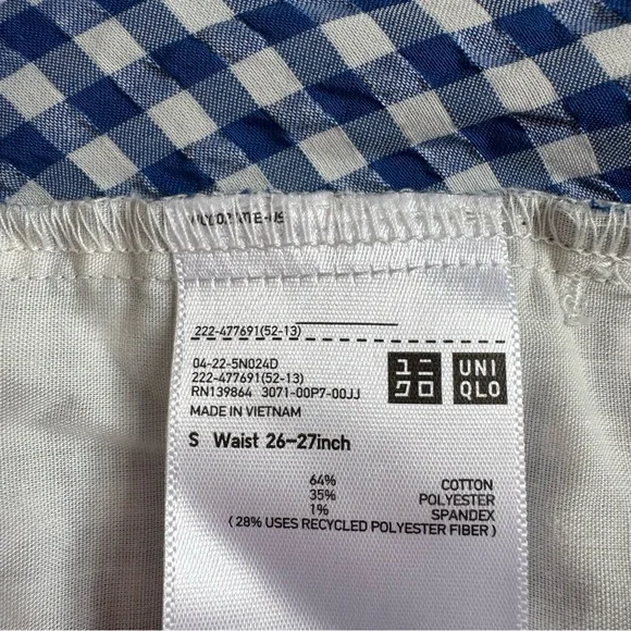 Uniqlo navy gingham maxi skirt - Picture 5 of 5